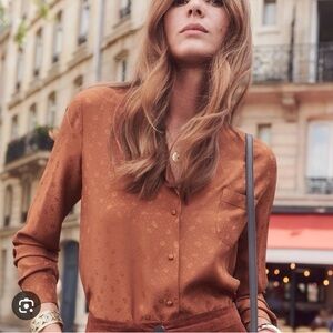 Sezane Florence Chemise in brown